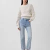 High Rise '90S Slim Straight Crop Jeans