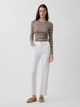 High Rise '90S Slim Straight Crop Jeans