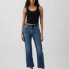High Rise '90S Slim Straight Crop Jeans