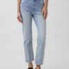 High Rise '90S Slim Straight Crop Jeans
