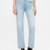 High Rise '90S Slim Straight Crop Jeans