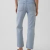 High Rise '90S Slim Straight Crop Jeans