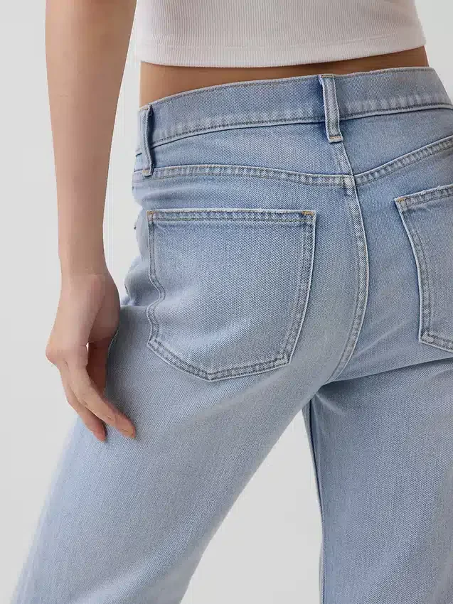 High Rise '90S Slim Straight Crop Jeans