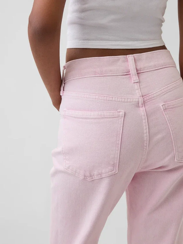 High Rise '90S Slim Straight Crop Jeans