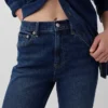 High Rise '90S Slim Straight Crop Jeans