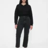 High Rise '90S Slim Straight Crop Jeans