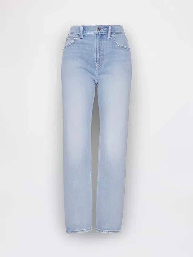 High Rise '90S Slim Straight Crop Jeans