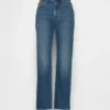 High Rise '90S Slim Straight Crop Jeans