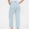 High Rise '90S Slim Straight Crop Jeans