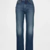 High Rise '90S Slim Straight Crop Jeans