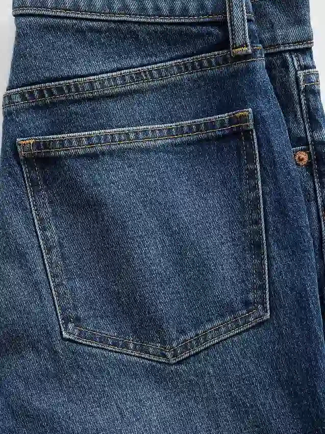 High Rise '90S Slim Straight Crop Jeans