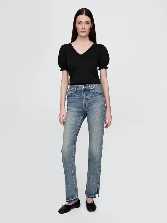 High Rise '90S Slim Straight Jeans