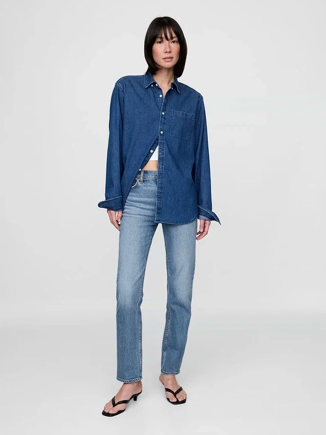 High Rise '90S Slim Straight Jeans