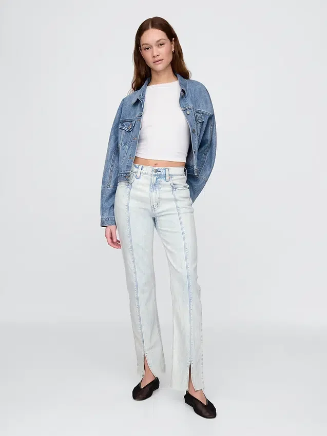 High Rise '90S Slim Straight Jeans