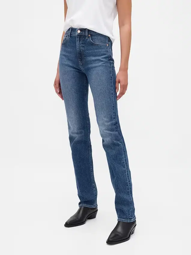 High Rise '90S Slim Straight Jeans