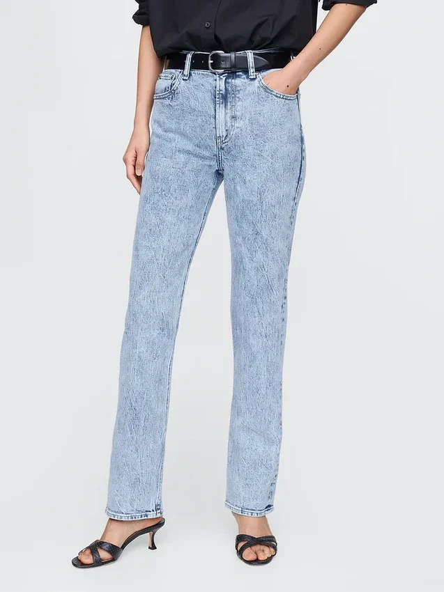 High Rise '90S Slim Straight Jeans