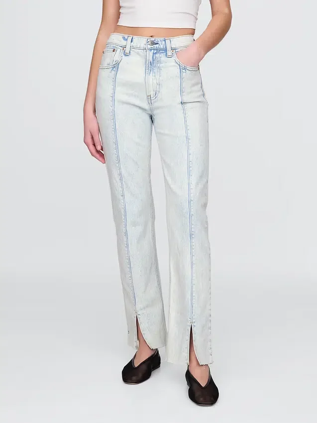 High Rise '90S Slim Straight Jeans