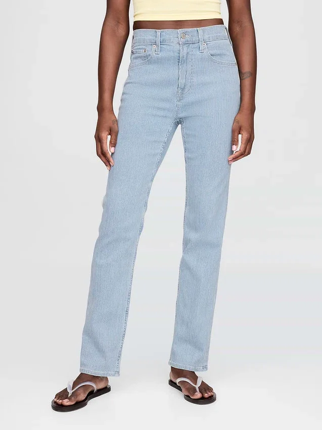 High Rise '90S Slim Straight Jeans