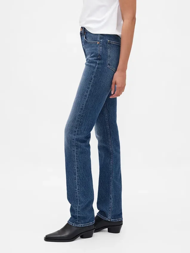 High Rise '90S Slim Straight Jeans