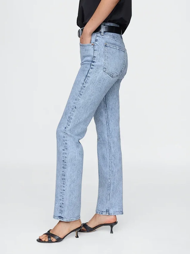 High Rise '90S Slim Straight Jeans