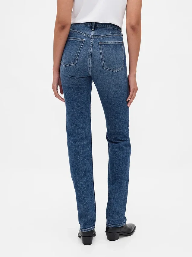 High Rise '90S Slim Straight Jeans