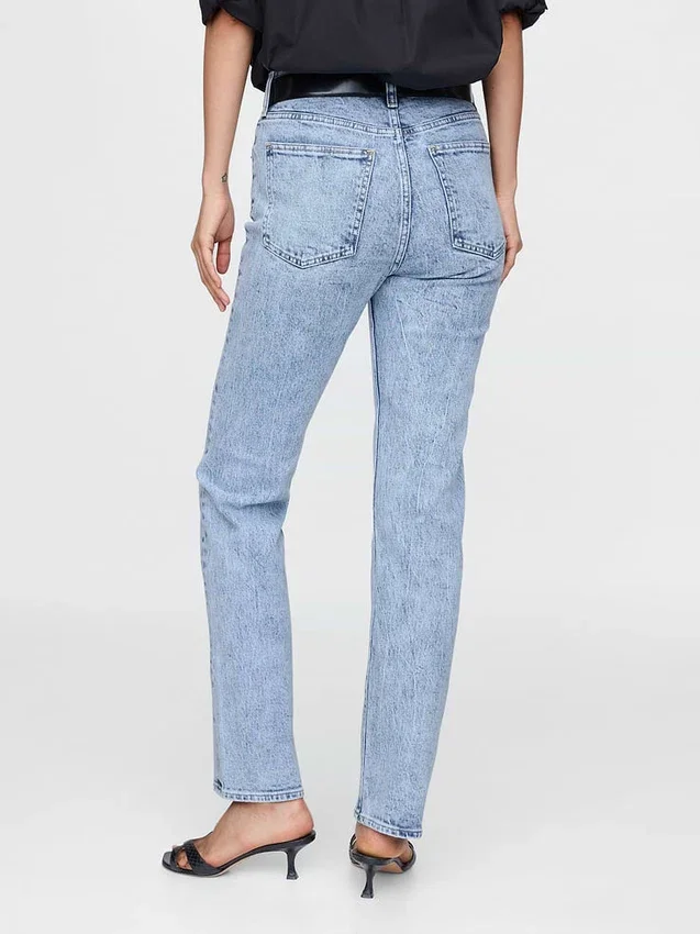High Rise '90S Slim Straight Jeans