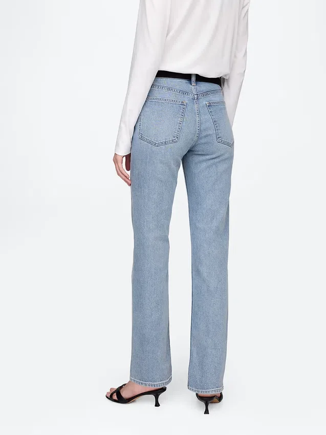 High Rise '90S Slim Straight Jeans