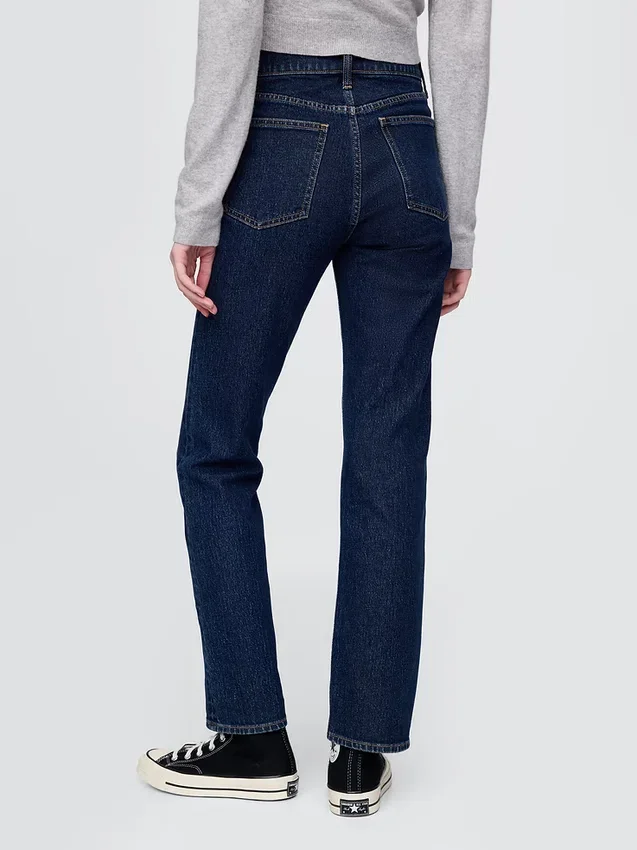 High Rise '90S Slim Straight Jeans