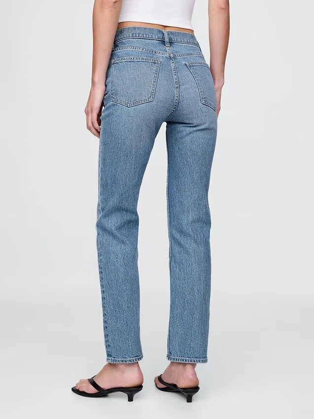 High Rise '90S Slim Straight Jeans