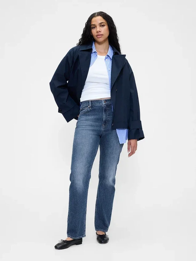 High Rise '90S Slim Straight Jeans