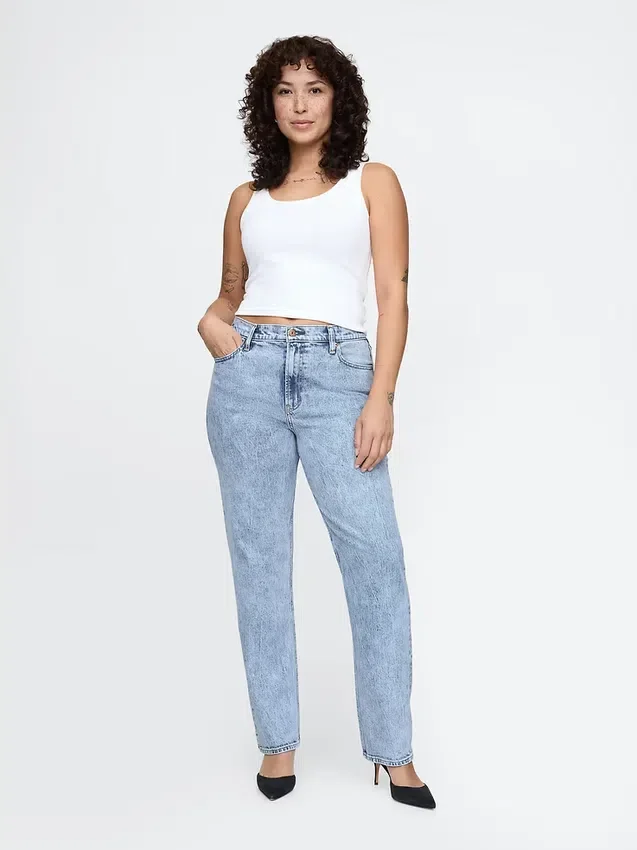 High Rise '90S Slim Straight Jeans