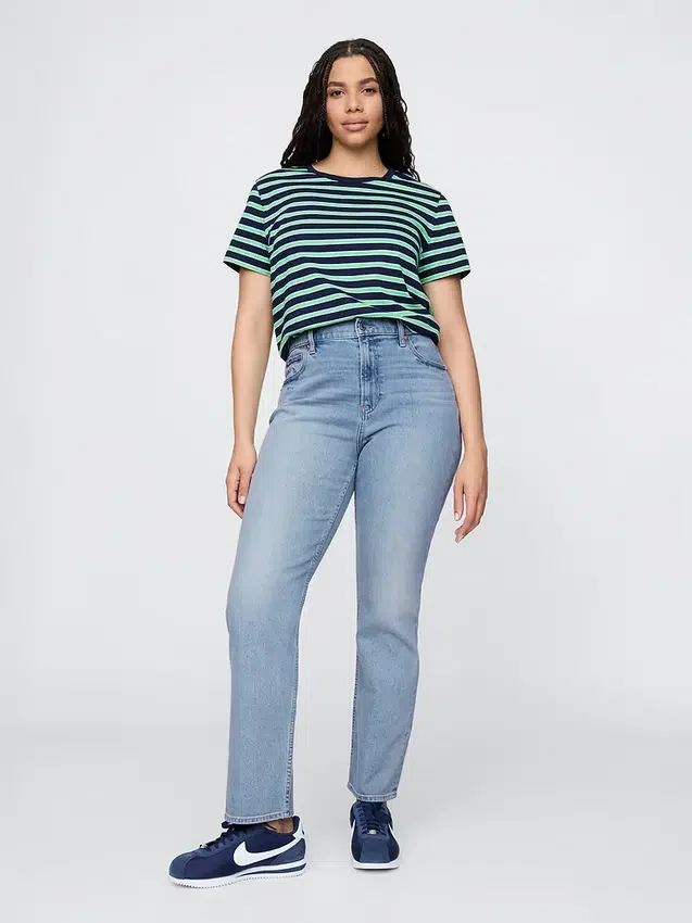 High Rise '90S Slim Straight Jeans