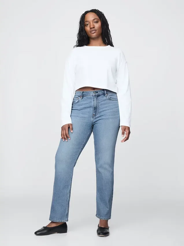 High Rise '90S Slim Straight Jeans