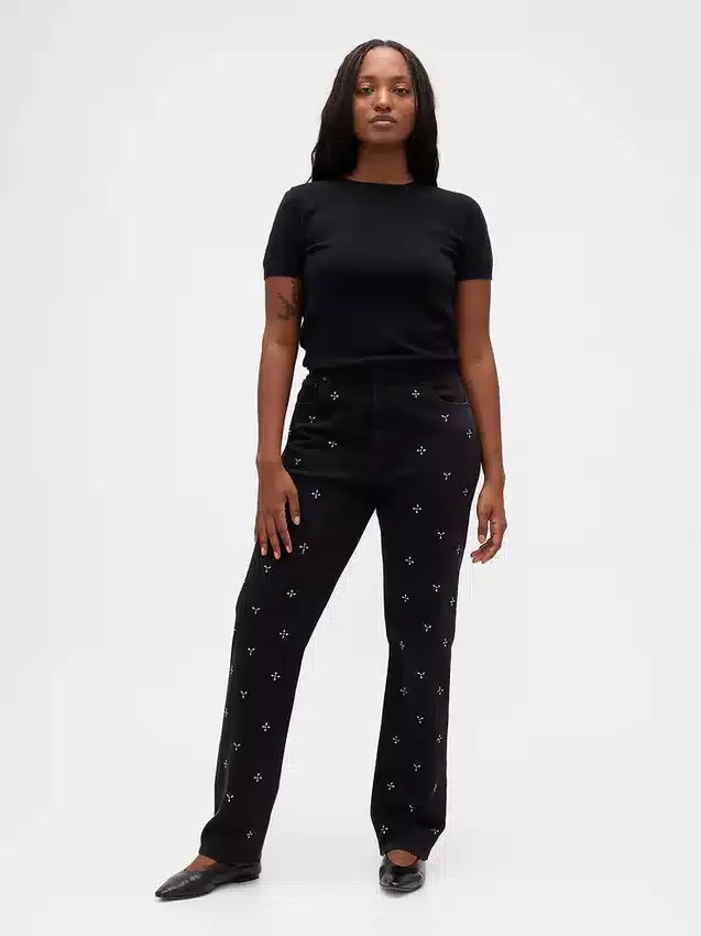 High Rise '90S Slim Straight Jeans
