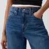 High Rise Barrel Crop Jeans