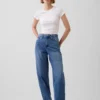 High Rise Barrel Jeans