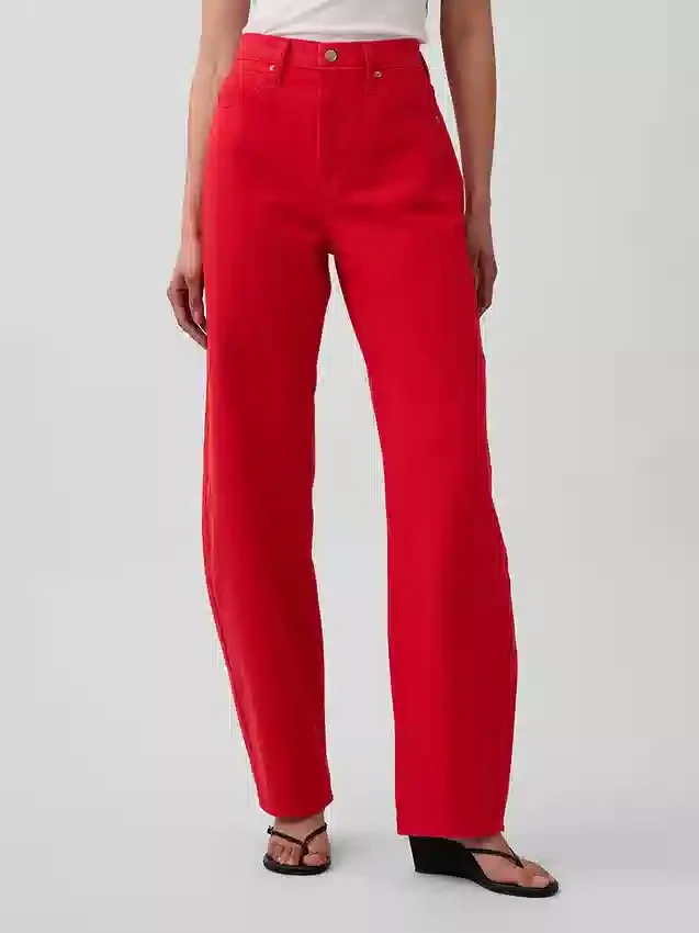 High Rise Barrel Jeans