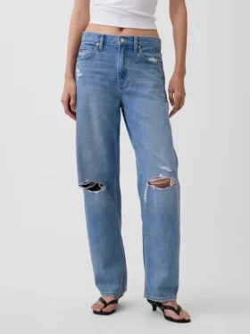 High Rise Barrel Jeans