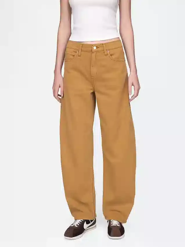 High Rise Barrel Jeans