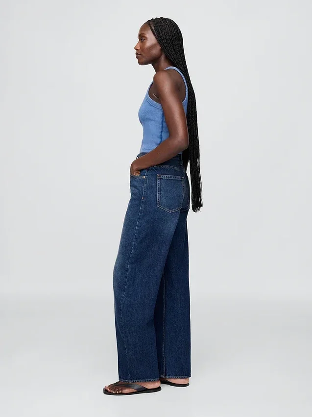 High Rise Barrel Jeans