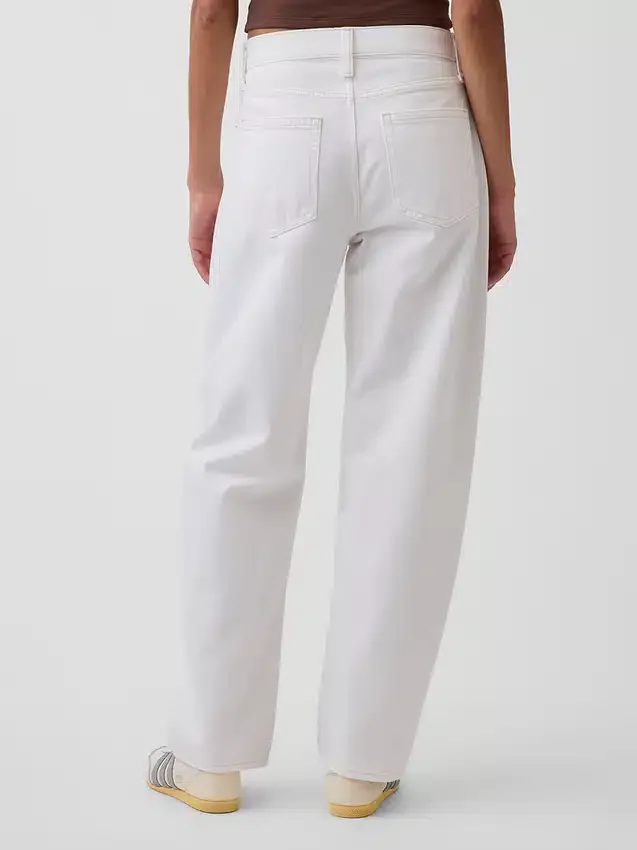 High Rise Barrel Jeans