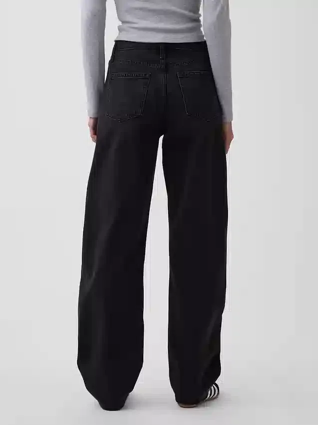 High Rise Barrel Jeans