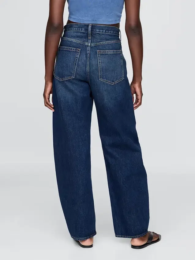 High Rise Barrel Jeans