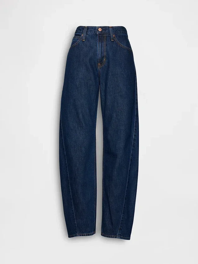 High Rise Barrel Jeans
