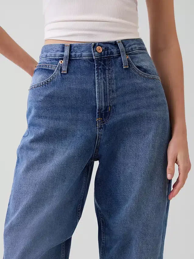 High Rise Barrel Jeans