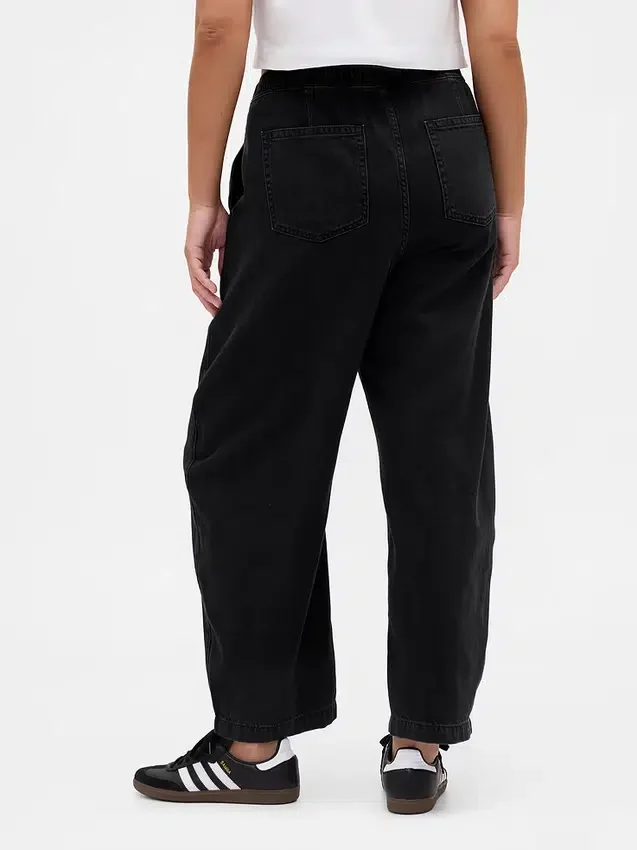 High Rise Barrel Jeans