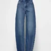 High Rise Barrel Jeans