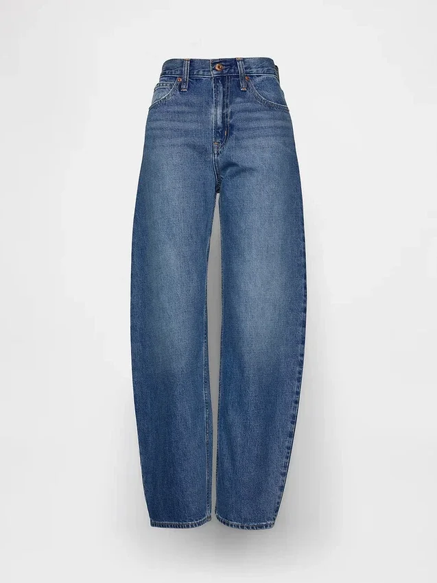 High Rise Barrel Jeans
