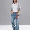 High Rise Barrel Jeans
