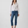 High Rise Capri Jeans